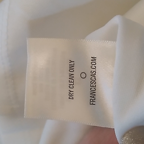 Blue Rain Francesca's Women's Ivory embroidered dress in size XS 100% Rayon - Picture 8 of 8